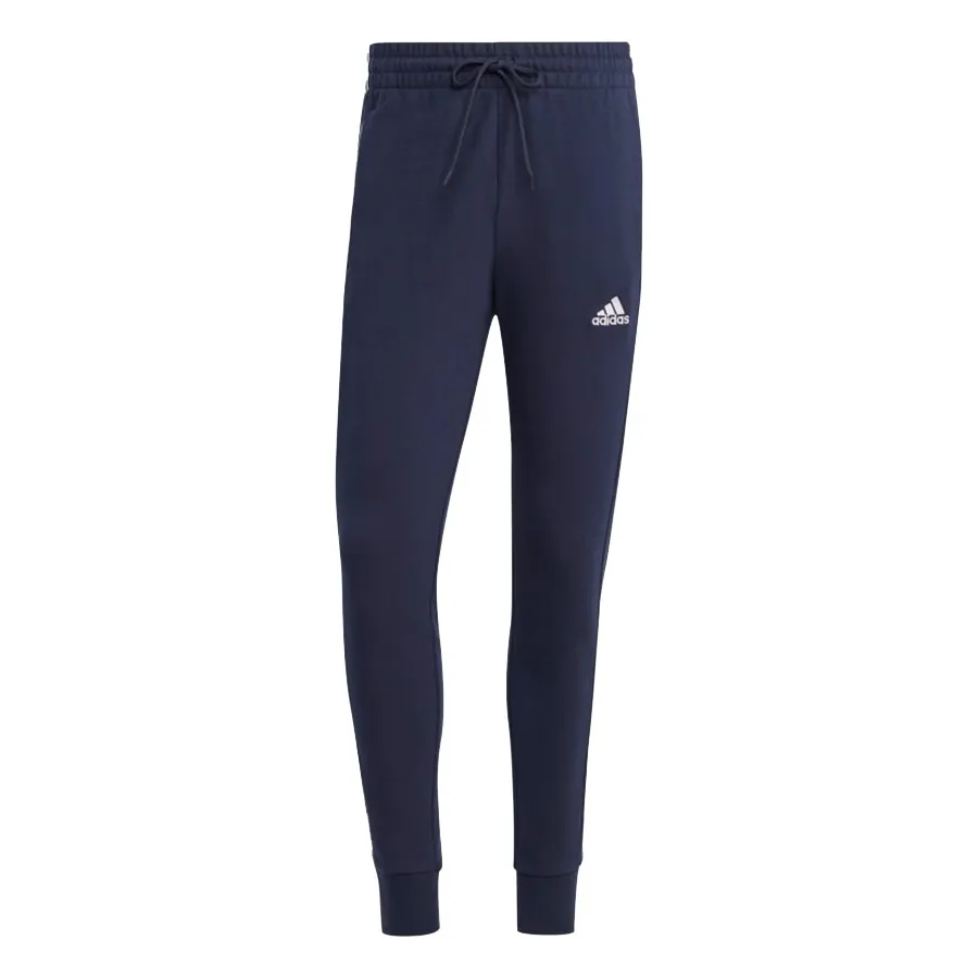 Thời trang Adidas Xanh Đen - Quần Dài Thể Thao Nam Adidas Essentials 3-Stripes Fishskin Tapered Pants IC9406 Màu Xanh Đen Size M - Vua Hàng Hiệu
