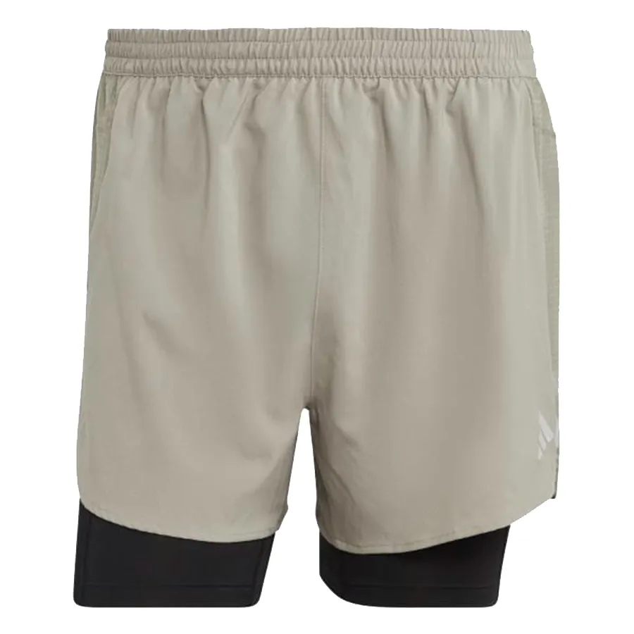 Adidas - Quần Short Nam Adidas 2 In 1 Designed For Running IB8933 Màu Xám Bạc Size XS - Vua Hàng Hiệu