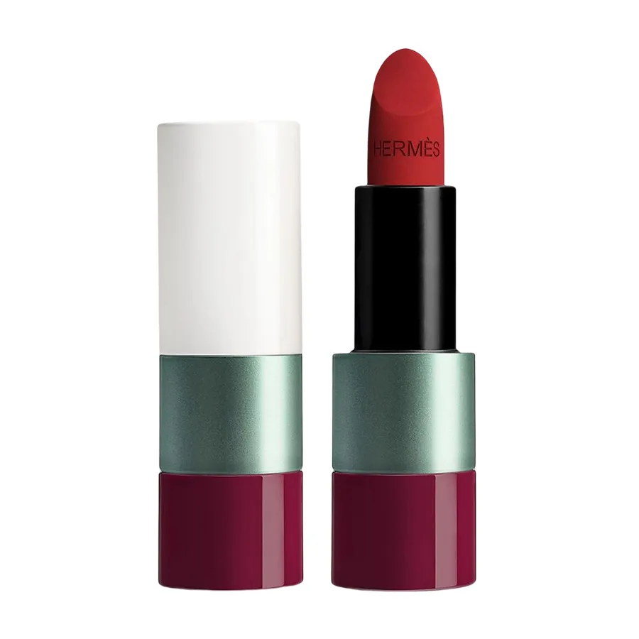Hermès Son lì - Son Hermès Rouge Matte Lipstick Limited Edition 62 Rouge Feu Màu Đỏ Cam (Limited 2022) - Vua Hàng Hiệu