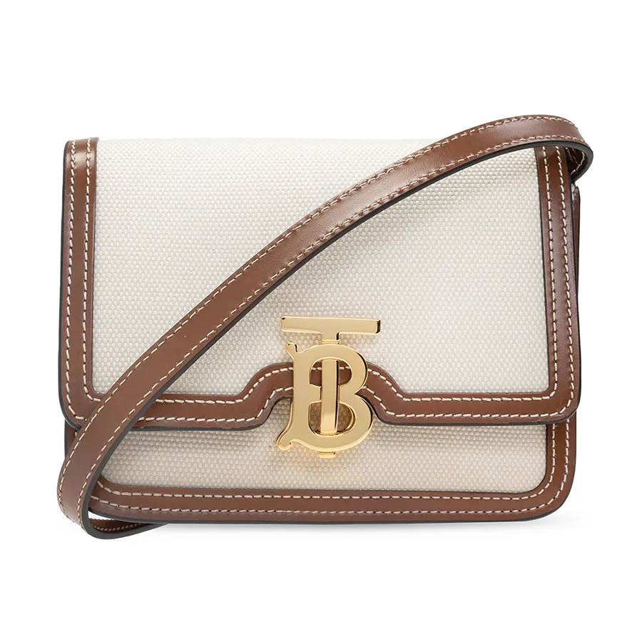 Burberry Nâu, Kem - Túi Đeo Chéo Nữ Burberry Cream TB Shoulder Bag Màu Nâu Kem - Vua Hàng Hiệu