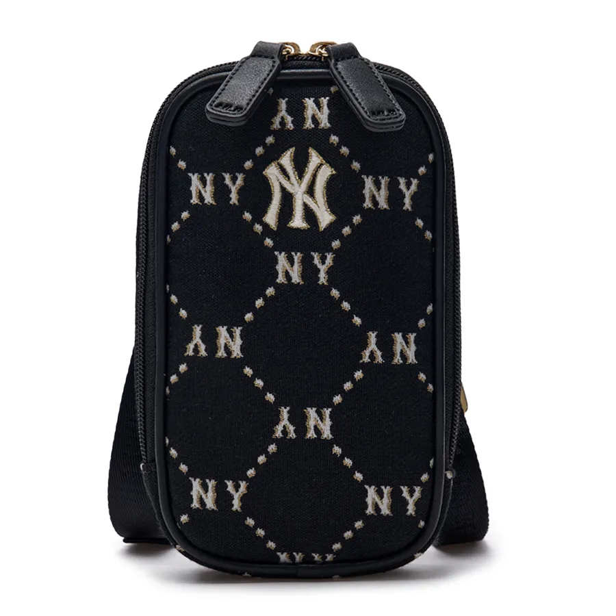 Túi xách Cotton / Polyester - Túi Đeo Chéo Trẻ Em MLB Dia Monogram Mini Crossbag New York Yankees 7ACRMD94N-50BKS Màu Đen - Vua Hàng Hiệu