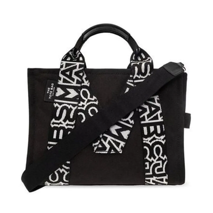 Túi xách Cotton / Polyester - Túi Tote Nữ Marc Jacobs The Medium Handbags Màu Đen - Vua Hàng Hiệu