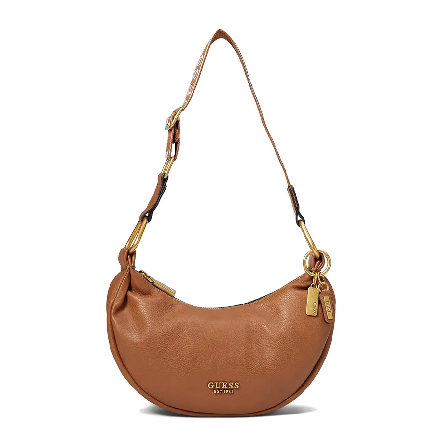 Túi xách Guess - Túi Xách Nữ Guess Hobo Woman's Handbags Natalya Mini Màu Nâu - Vua Hàng Hiệu