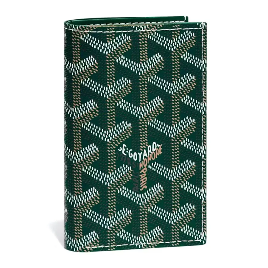 Túi xách Goyard Unisex - Ví Goyard Saint Pierre Card Holder Màu Xanh Green - Vua Hàng Hiệu