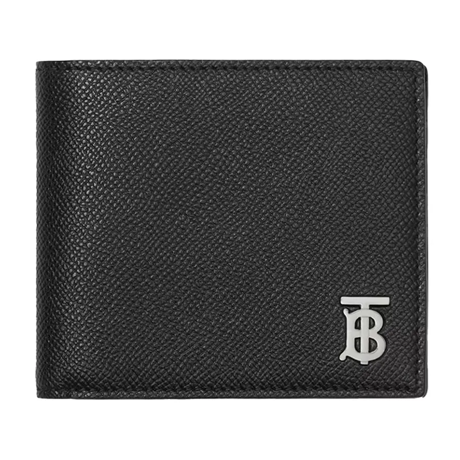 Burberry Ví - Ví Nam Burberry Grainy Leather TB Bifold Wallet 80627091 Màu Đen - Vua Hàng Hiệu