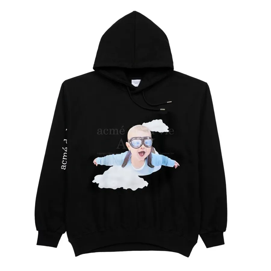 Acmé De La Vie Đen - Áo Hoodie Acmé De La Vie ADLV Sky Diving Màu Đen - Vua Hàng Hiệu