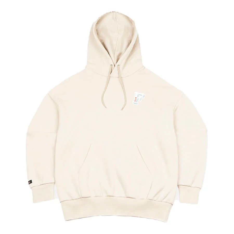 Thời trang Áo Hoodie - Áo Hoodie Fila Tennis Club X Smiley FW2POF4158X-STN Màu Be - Vua Hàng Hiệu