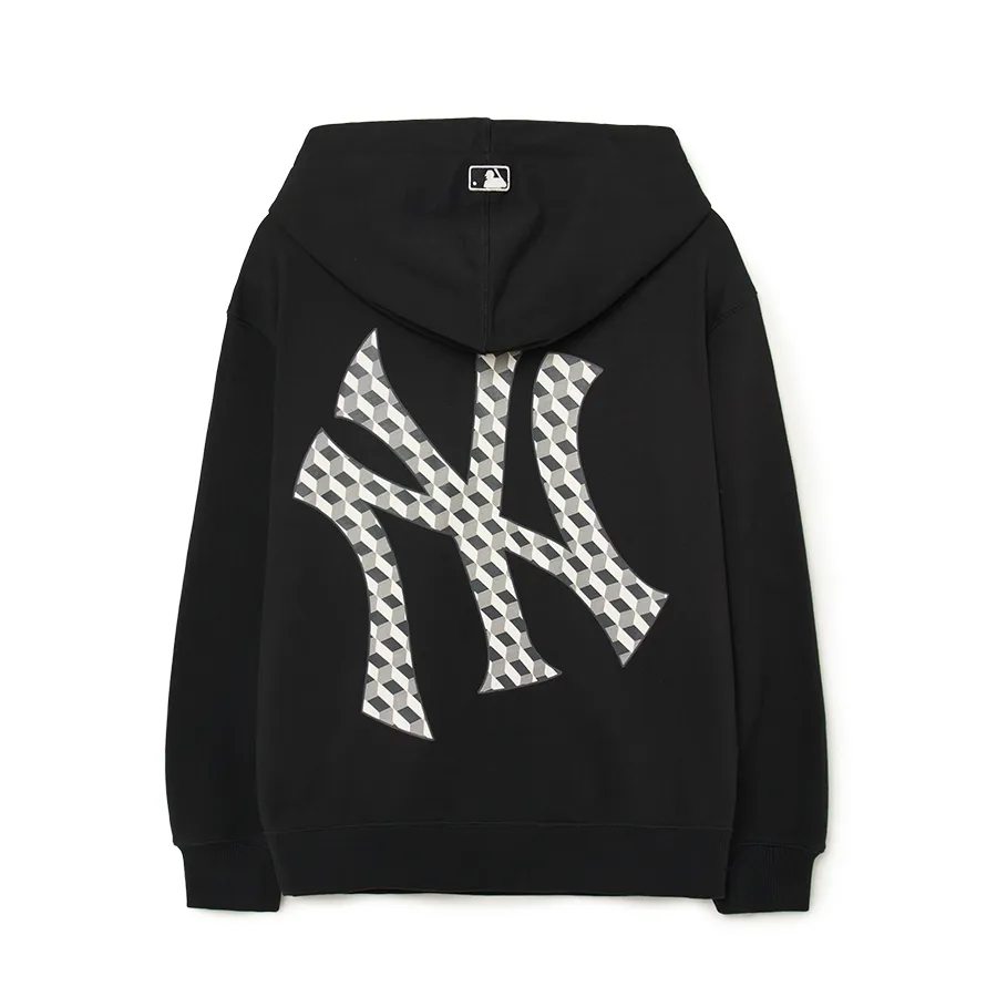 Áo Hoodie MLB Cube Monogram Big Lux Overfit New York Yankees