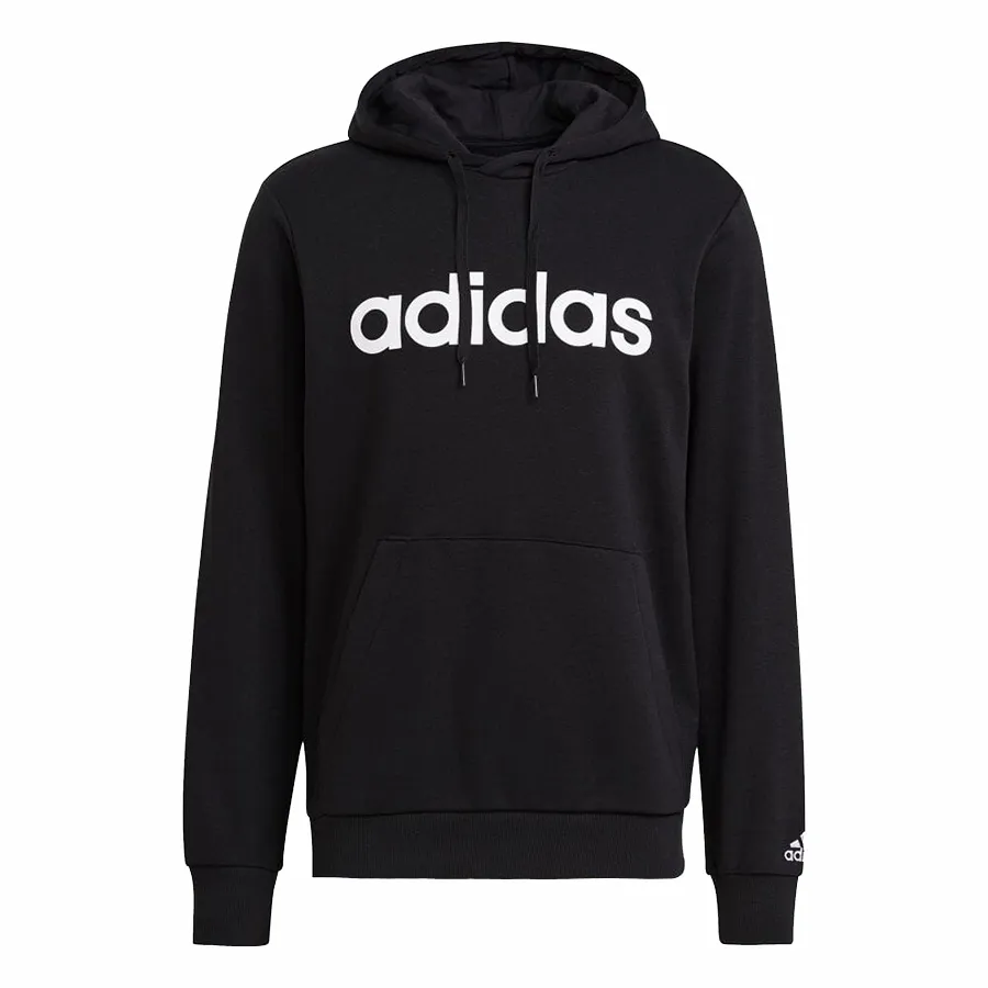 Áo Hoodie Nam Adidas Essentials Logo Fishskin Spandex GK9064 Màu Đen Size XS