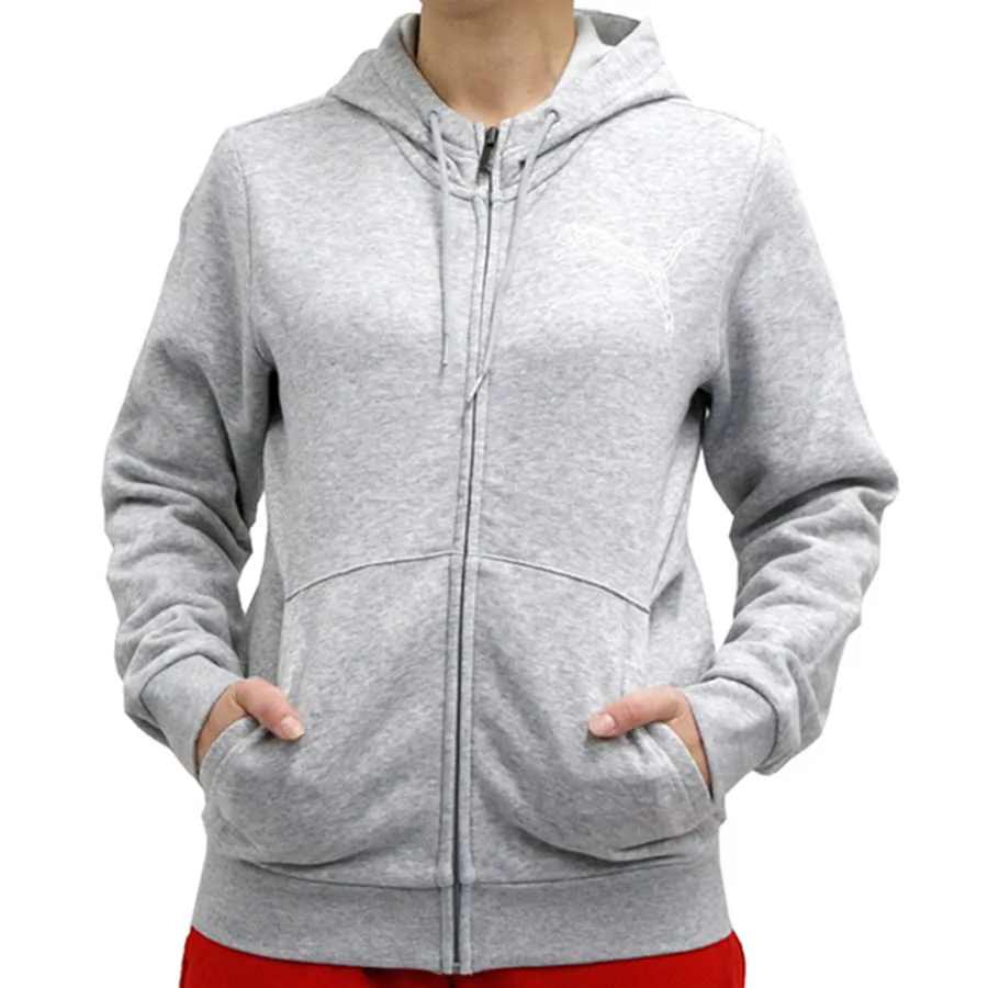 Thời trang Puma Mã giảm giá - Áo Hoodie Nữ Puma Women's Tops Training 585189 Long Sleeve Sweatshirt Màu Xám Size M - Vua Hàng Hiệu