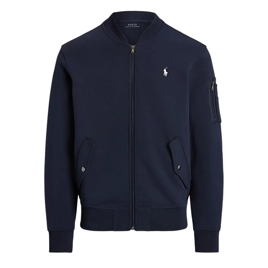 Áo Khoác Bomber Nam Ralph Lauren Double-Knit Bomber 1521003 Màu Navy Size XS