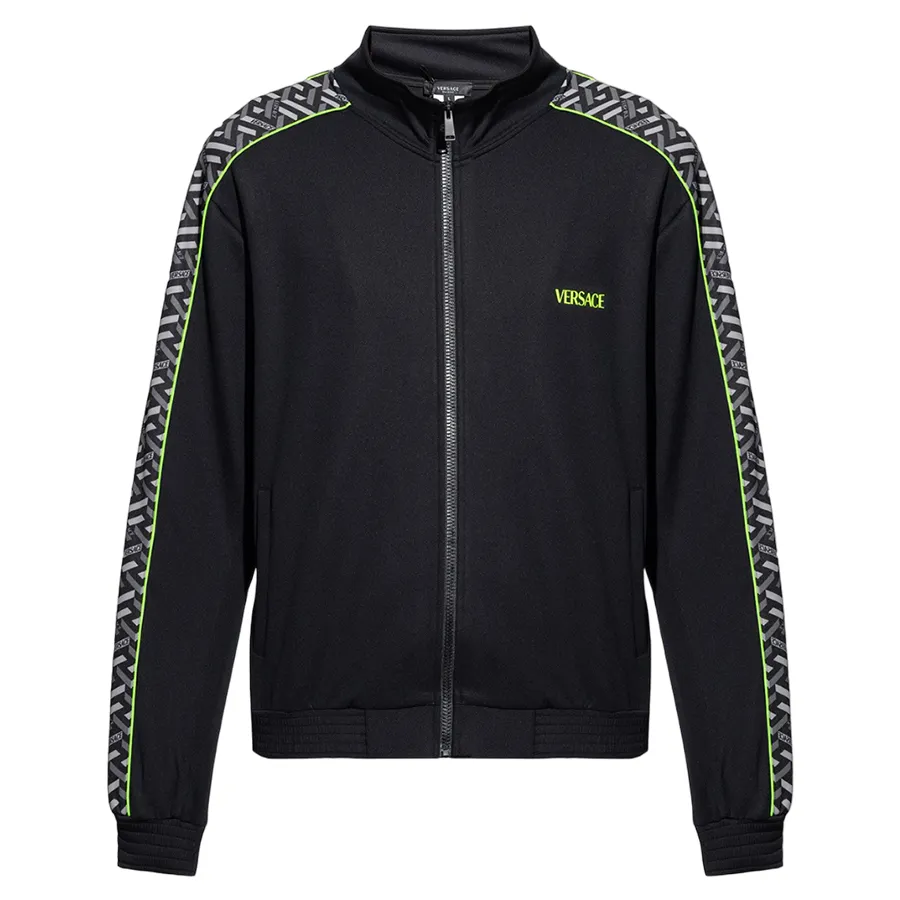 Thời trang Polyamide - Áo Khoác Nam Versace Black Sweatshirt With Logo 1007845 1A05640-5B970 Màu Đen Size S - Vua Hàng Hiệu