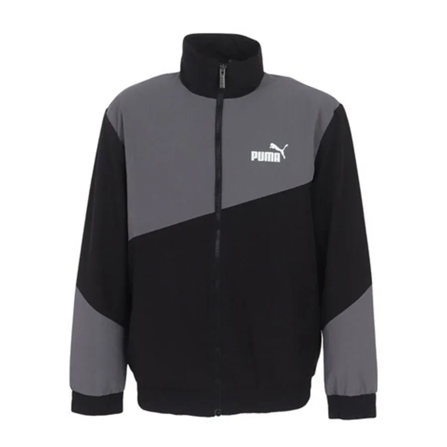 Thời trang Puma Mã giảm giá - Áo Khoác Puma Track Jacket 847511 01 BLK Màu Đen Xám Size S - Vua Hàng Hiệu