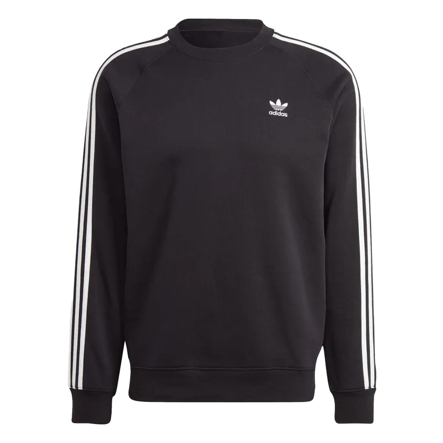 Thời trang Adidas 70% Cotton / 30% Polyester - Áo Nỉ Nam Adidas Adicolor Classics 3 Stripes Crew IM2087 Màu Đen - Vua Hàng Hiệu