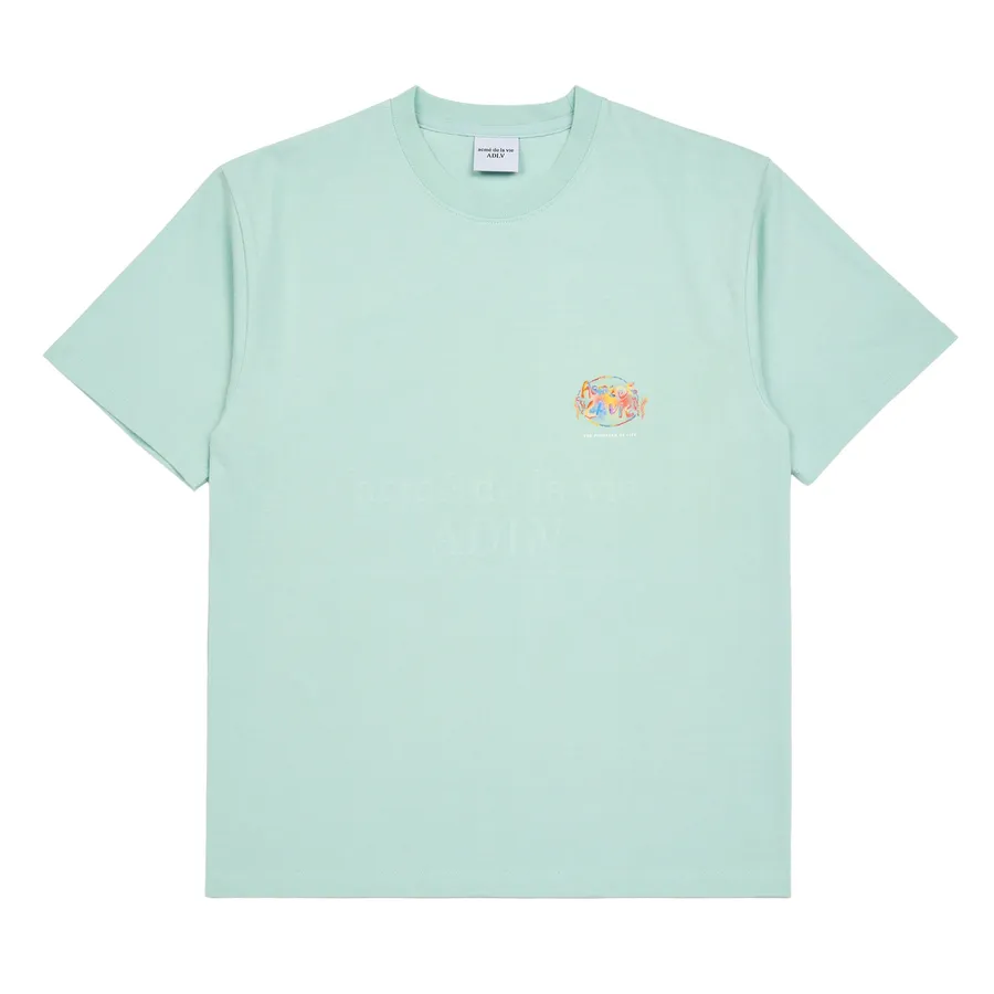 Acmé De La Vie Mã giảm giá - Áo Phông Acmé De La Vie ADLV Gradation Crayon Logo Short Sleeve T-Shirt Màu Xanh Mint - Vua Hàng Hiệu