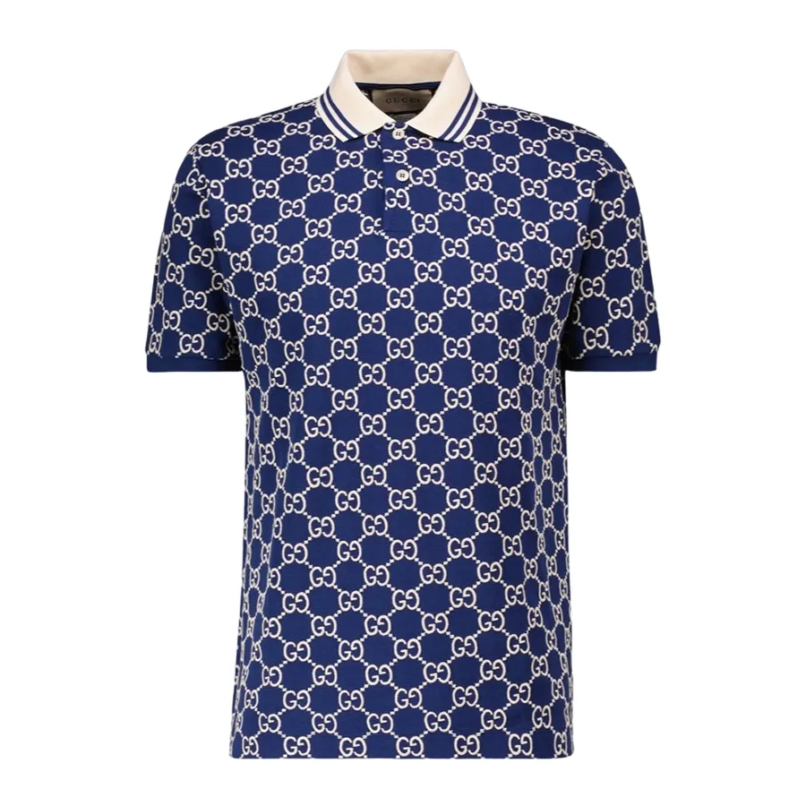 Áo Polo Nam Gucci 598956 XJBOU 4115 Màu Xanh Navy Size XS
