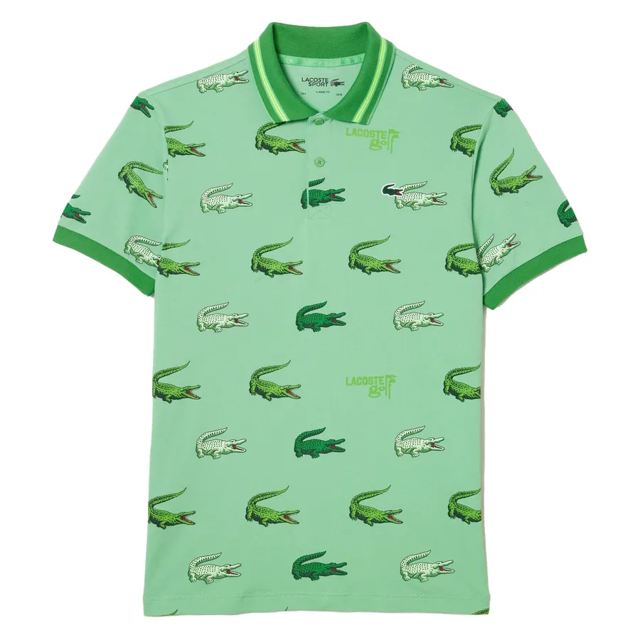  o Polo Nam Lacoste Golf Crocodile Print Polo Shirt DH518151BT2 PB03 