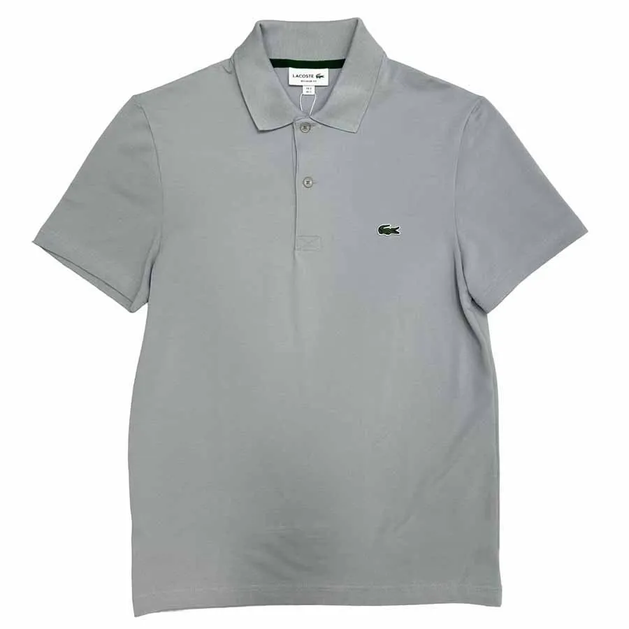 Thời trang Xám - Áo Polo Nam Lacoste Regular FIT Ottoman DH0783 00 6SY Màu Xám Size 5 - Vua Hàng Hiệu