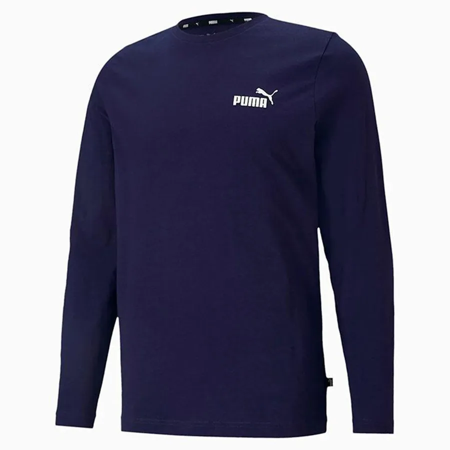 Thời trang Puma Mã giảm giá - Áo Thun Dài Tay Nam Puma Essential Small Logo Longsleeve Tee 589027 Màu Xanh Navy Size S - Vua Hàng Hiệu