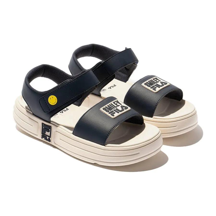 Fila Unisex - Dép Sandal Fila Funky Tennis 1998 Sd X Smiley 1SM02583F-400 Màu Đen - Vua Hàng Hiệu