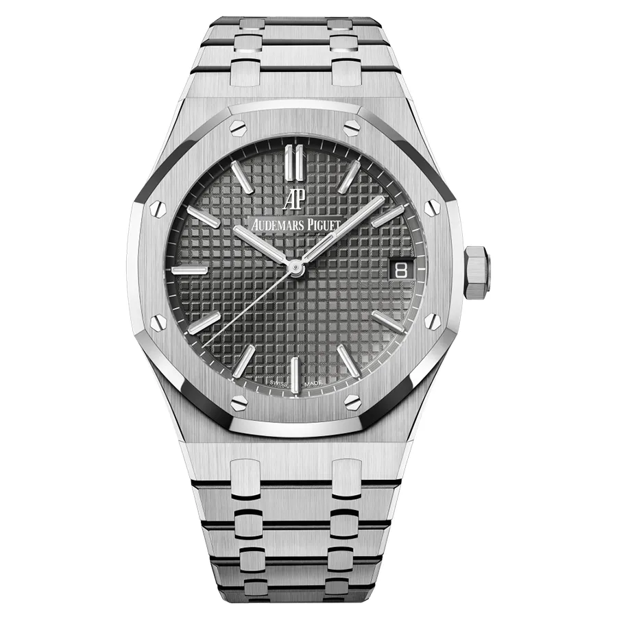 Audemars Piguet - Đồng Hồ Nam Audemars Piguet Royal Oak Automatic Grey Dial 41mm 15500st.oo.1220st.02 Màu Bạc - Vua Hàng Hiệu