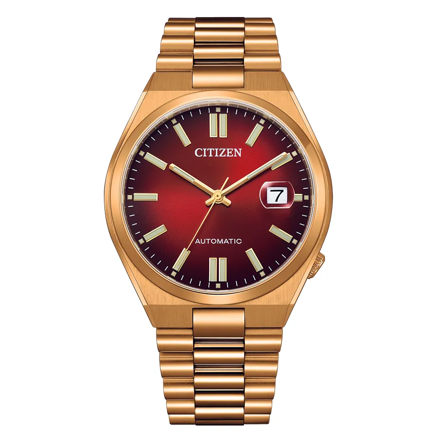 Đồng hồ Thép không gỉ 316L & Mạ vàng hồng - Đồng Hồ Nam Citizen Tsuyosa Automatic Watch NJ0153-82X Màu Vàng Hồng - Vua Hàng Hiệu