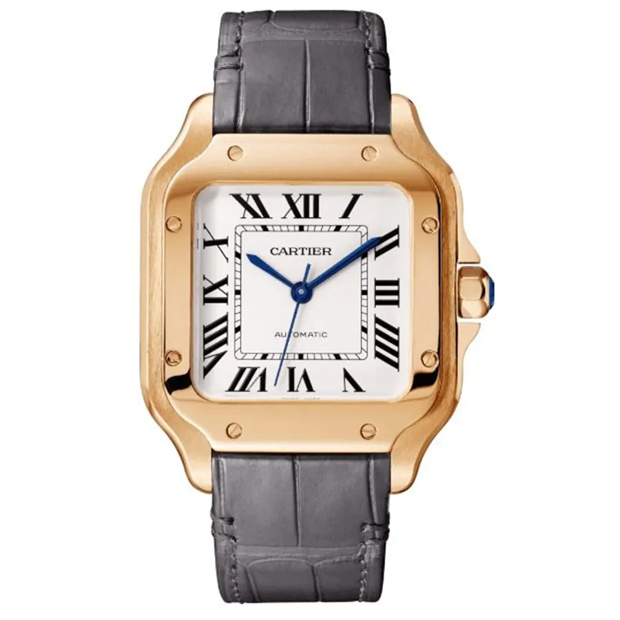 Đồng hồ Cartier Mã giảm giá - Đồng Hồ Nữ Cartier Santos De WGSA0028 35,1mm Màu Xám/ Vàng Hồng - Vua Hàng Hiệu