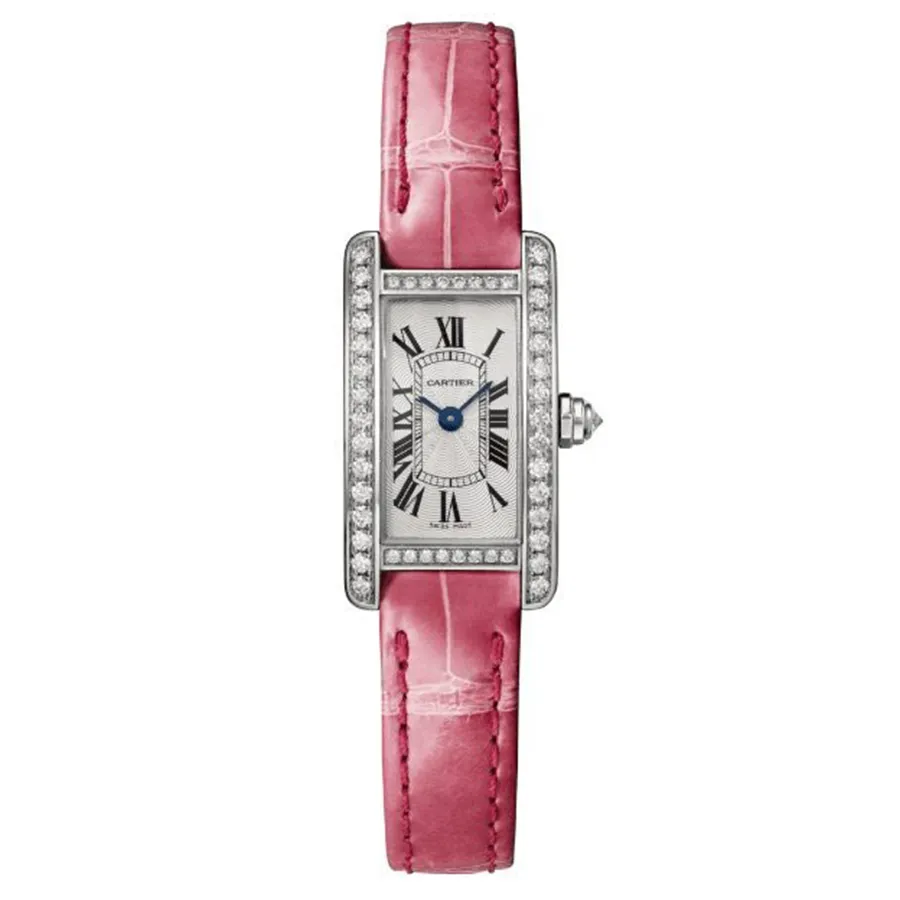 Đồng hồ Cartier Mã giảm giá - Đồng Hồ Nữ Cartier Tank Américaine WB710015 27mm Màu Hồng Bạc - Vua Hàng Hiệu