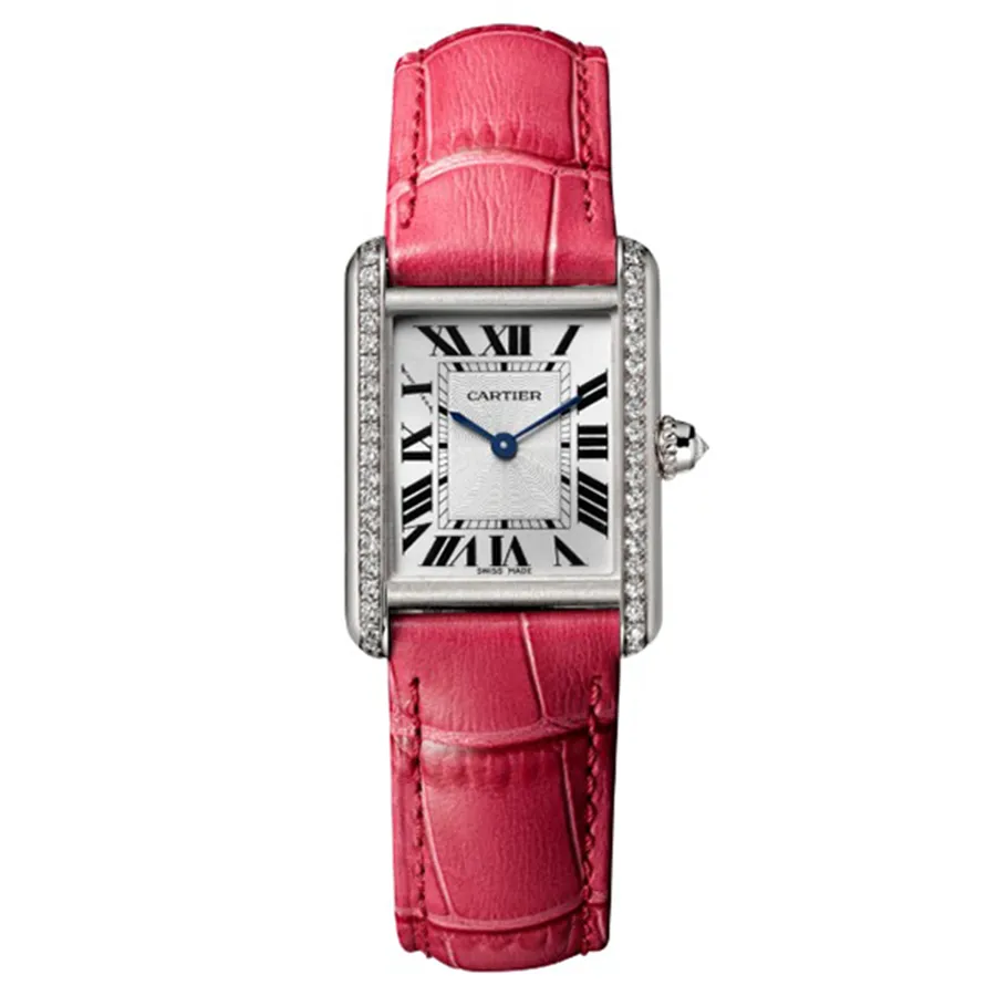 Đồng hồ Cartier Mã giảm giá - Đồng Hồ Nữ Cartier Tank Louis WJTA0011 29,5mm Màu Hồng Bạc - Vua Hàng Hiệu