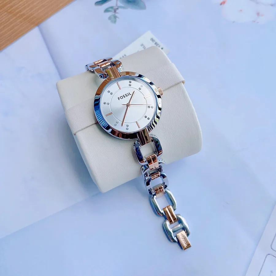 Đồng Hồ Nữ Fossil Kerrigan Three-Hand Watch BQ3341 Màu Bạc Vàng