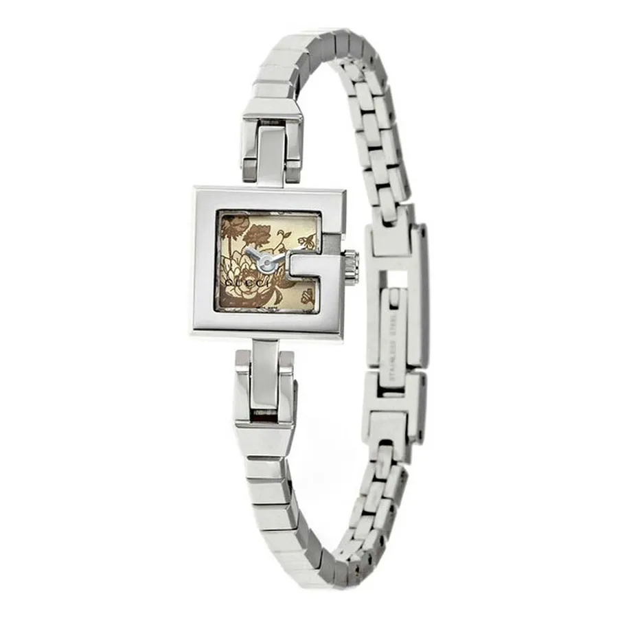 Đồng hồ Gucci - Đồng Hồ Nữ Gucci 102 G-mini Champagne Flower Watch Màu Bạc - Vua Hàng Hiệu