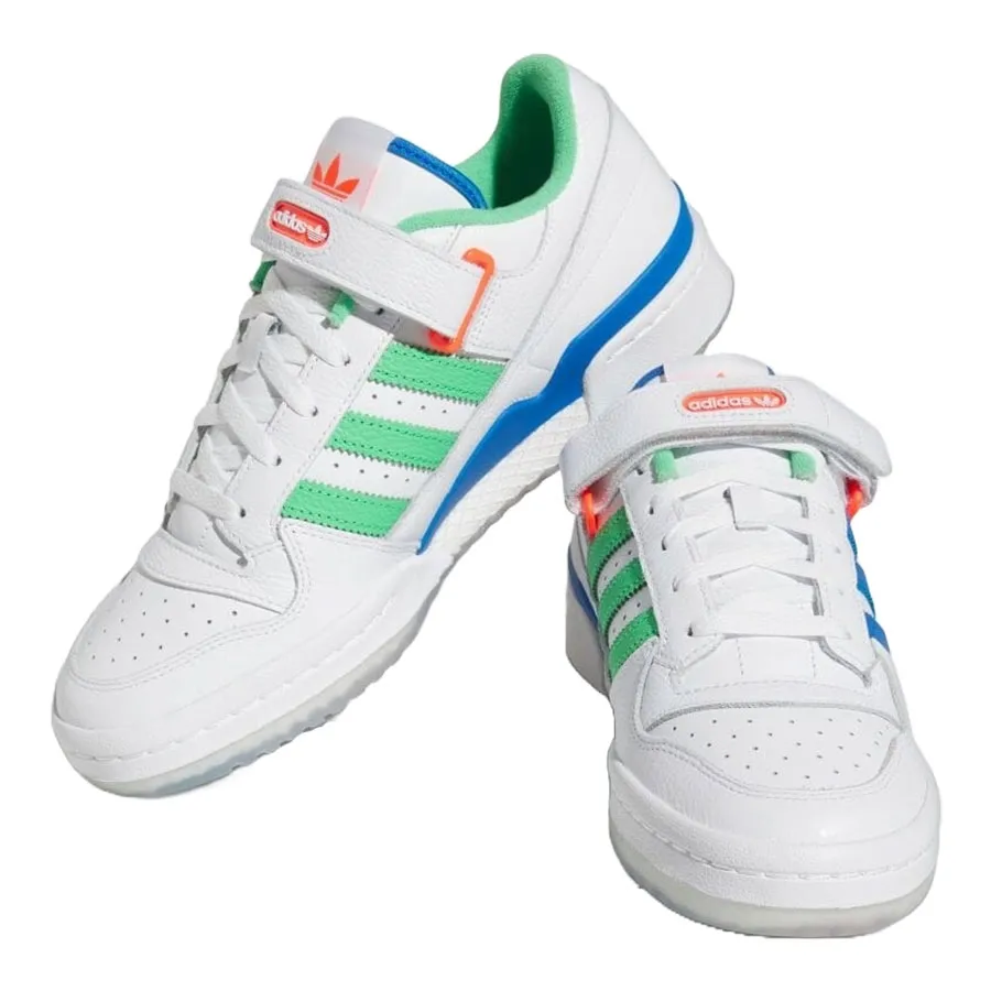 adidas forum low white green