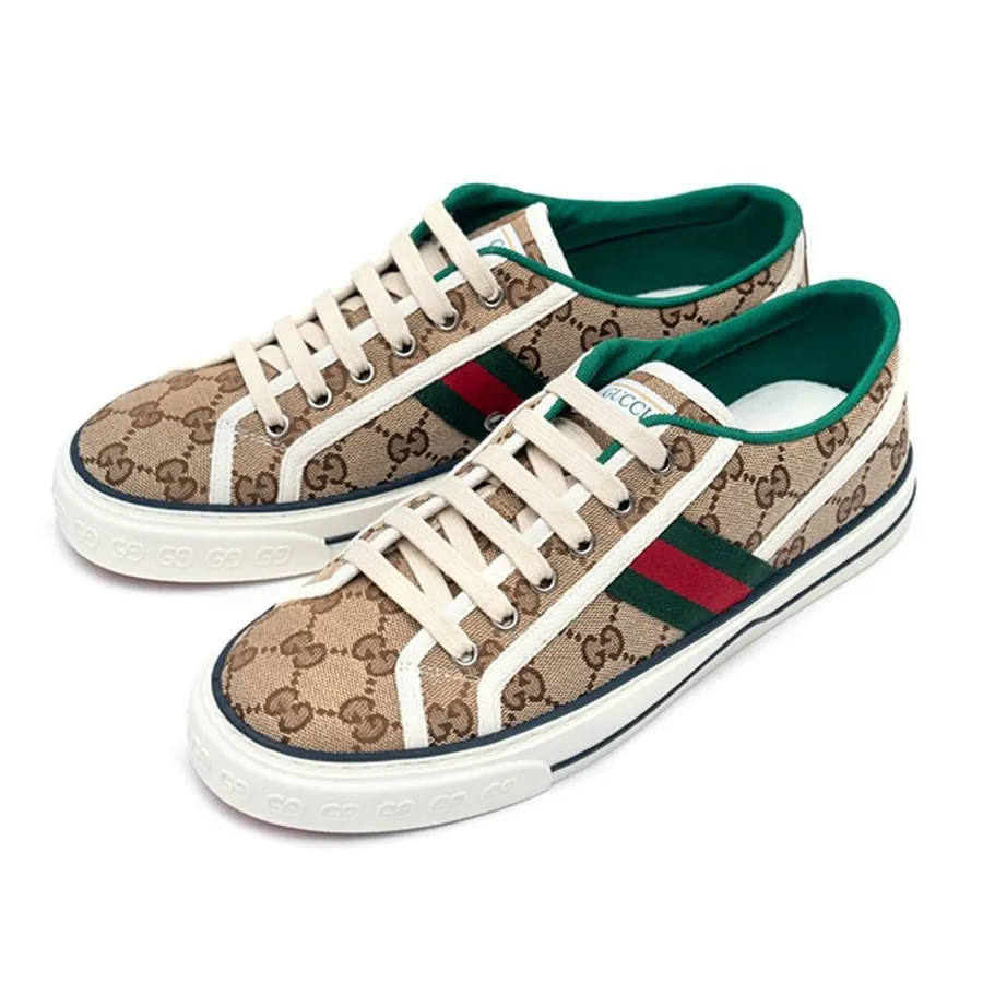 Giày Gucci Nam - Giày Thể Thao Gucci GG Tennis 1977 606111 HVK20 9766 Form To Phối Màu Size 5.5 - Vua Hàng Hiệu