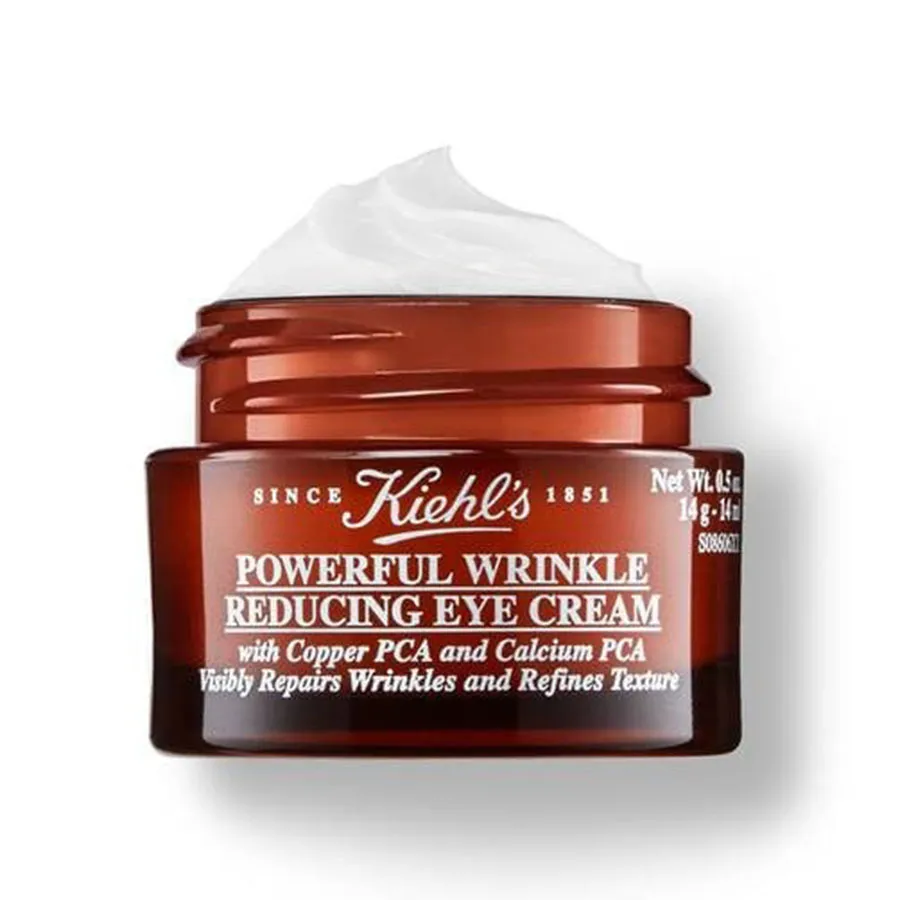 Kiehl's Unisex - Kem Dưỡng Mắt Kiehl's Powerful Wrinkle Reducing Eye Cream 14ml (Hũ Nâu) - Vua Hàng Hiệu
