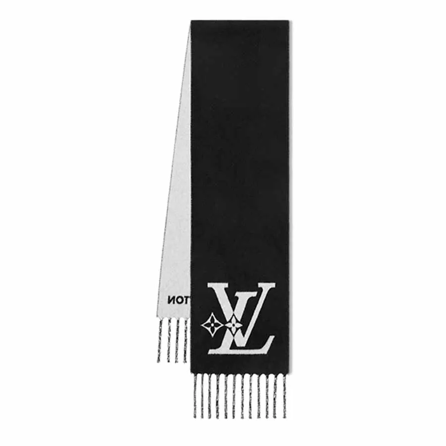 Louis Vuitton Unisex - Khăn Quàng Cổ Louis Vuitton LV Smash Scarf M79393 Màu Đen - Vua Hàng Hiệu