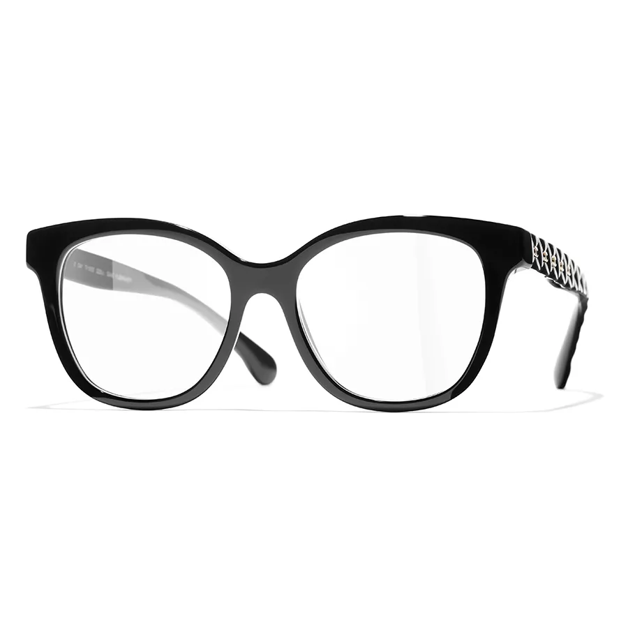 Kính mắt Chanel - Kính Mắt Cận Unisex Chanel Butterfly Eyeglasses CH3442 C622 Màu Đen - Vua Hàng Hiệu