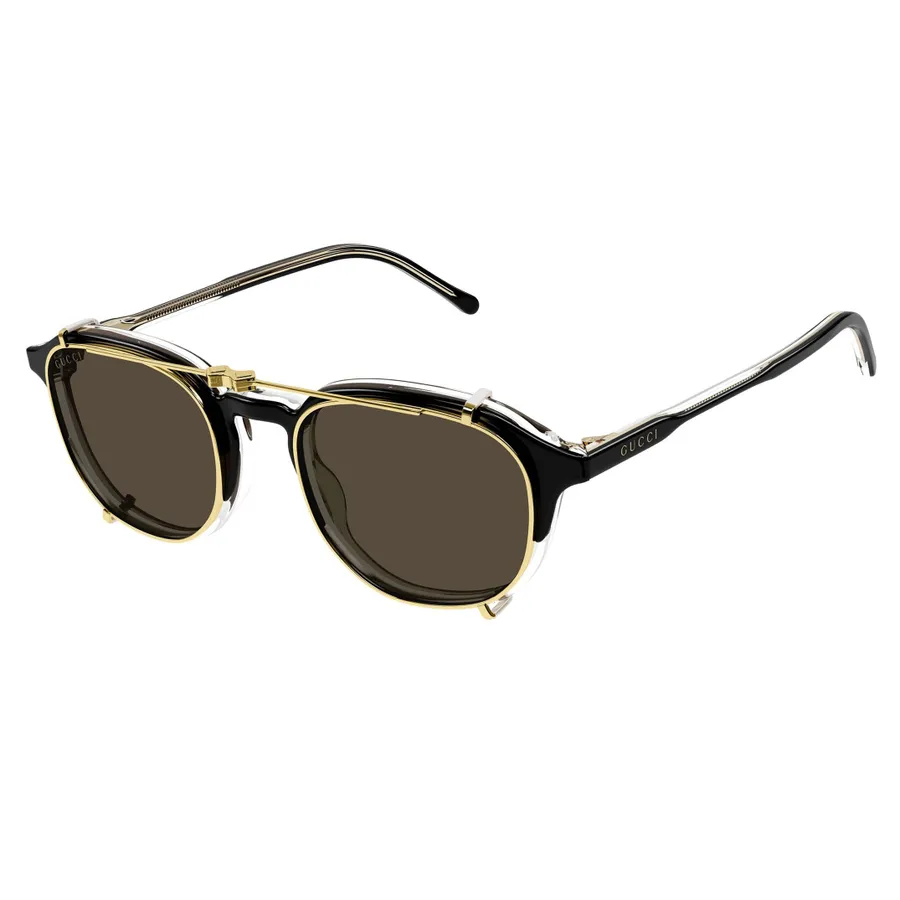 Kính mắt Kính chống nắng/Sunglasses - Kính Mát Gucci GG1212S 002 Màu Đen Vàng - Vua Hàng Hiệu