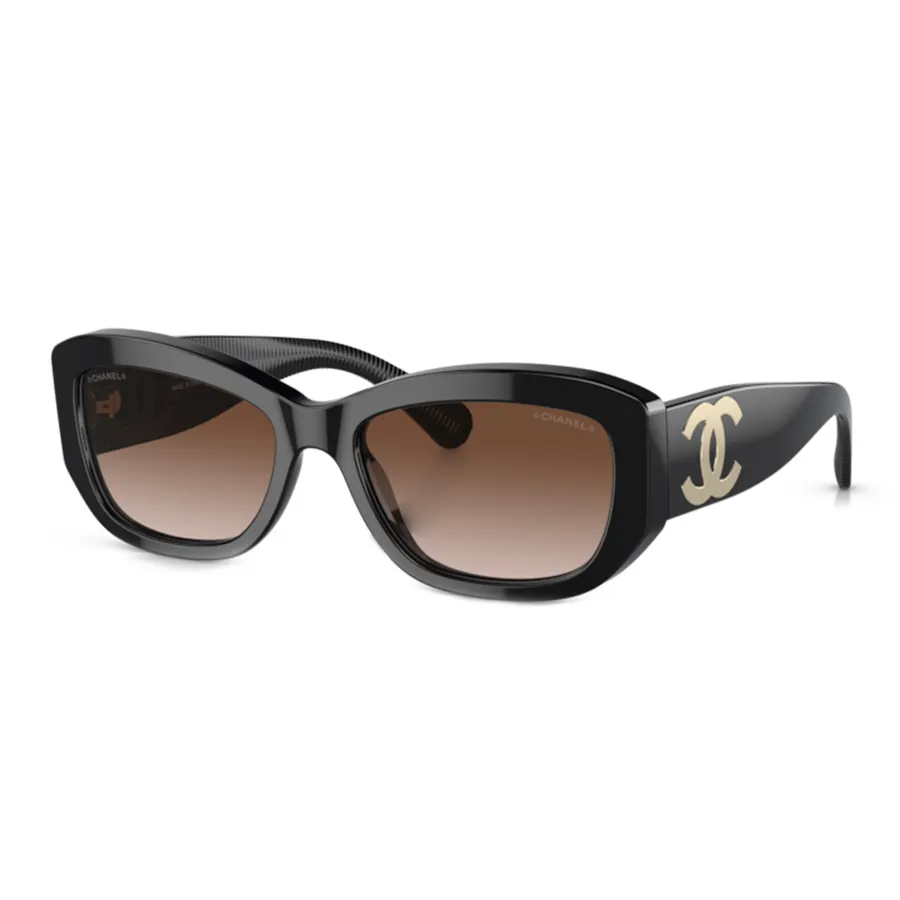 Kính Mát Nữ Chanel Rectangle Sunglasses CH5493-C622S5 Màu Đen