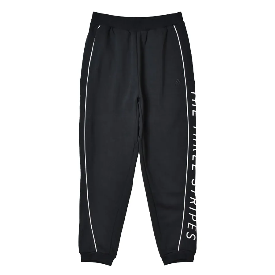 Thời trang Adidas Cotton - Quần Nỉ Adidas Sweat Wording Pants SU001 Màu Đen - Vua Hàng Hiệu