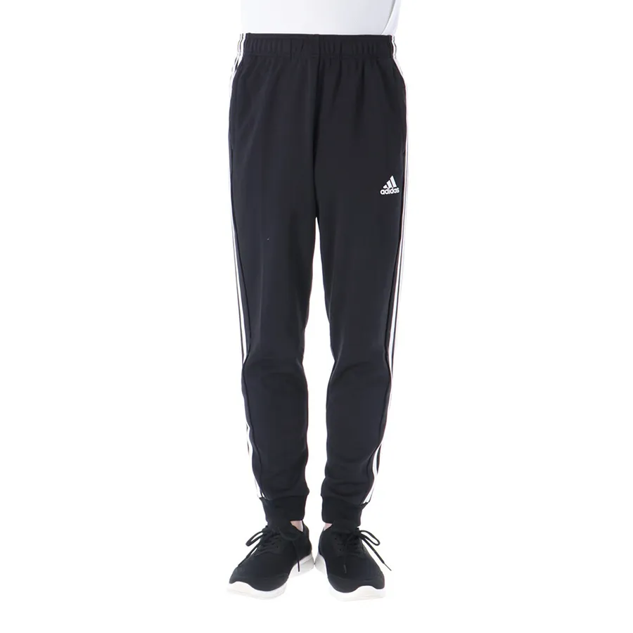 Quần Thể Thao Nam Adidas Three Stripes Double Knit Cuff Hem Track Pants BXF56 Màu Đen Size S