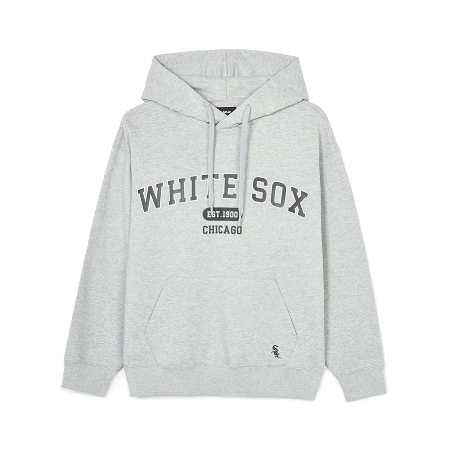 Thời trang Order - Áo Hoodie MLB Overfit của Varsity Chicago White Sox 3AHDV0141-44MGS Màu Xám - Vua Hàng Hiệu