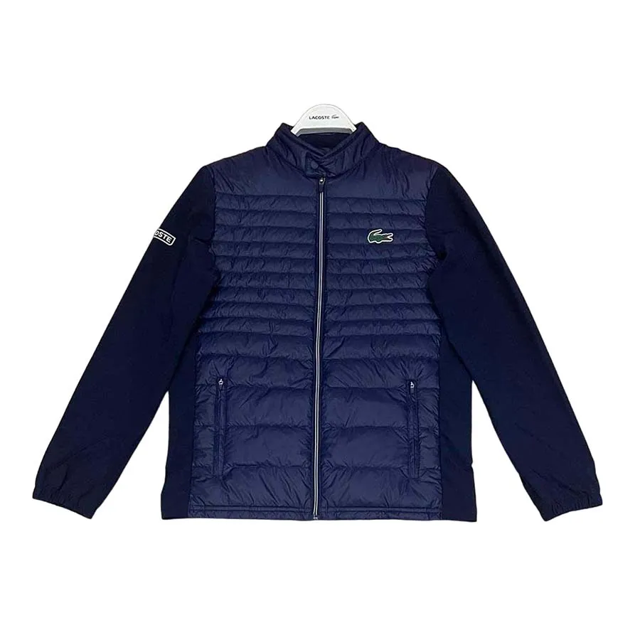 Áo Khoác Lacoste Men's Sport Long Sleeve Padded Golf Jacket Màu Xanh Navy  Size 50