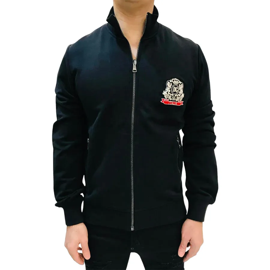 Thời trang Dolce & Gabbana Áo khoác - Áo Khoác Nam Dolce & Gabbana D&G Bomber G9824G Màu Đen Size 46 - Vua Hàng Hiệu