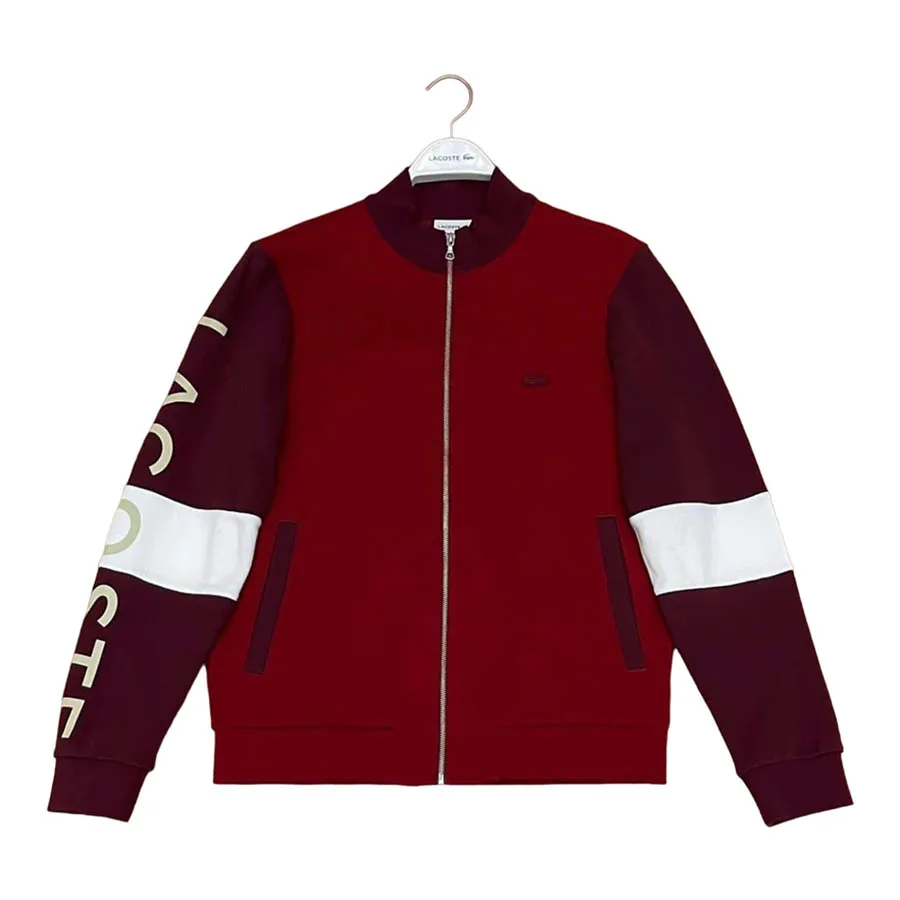 Áo Khoác Nam Lacoste Men's Sweatshirt Màu Đỏ Size Vua Hàng Hiệu