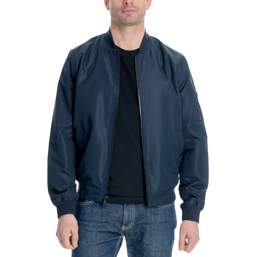 Áo Khoác Nam Michael Kors MK  Men's Bomber Jacket MK28288 Màu Xanh Navy Size M