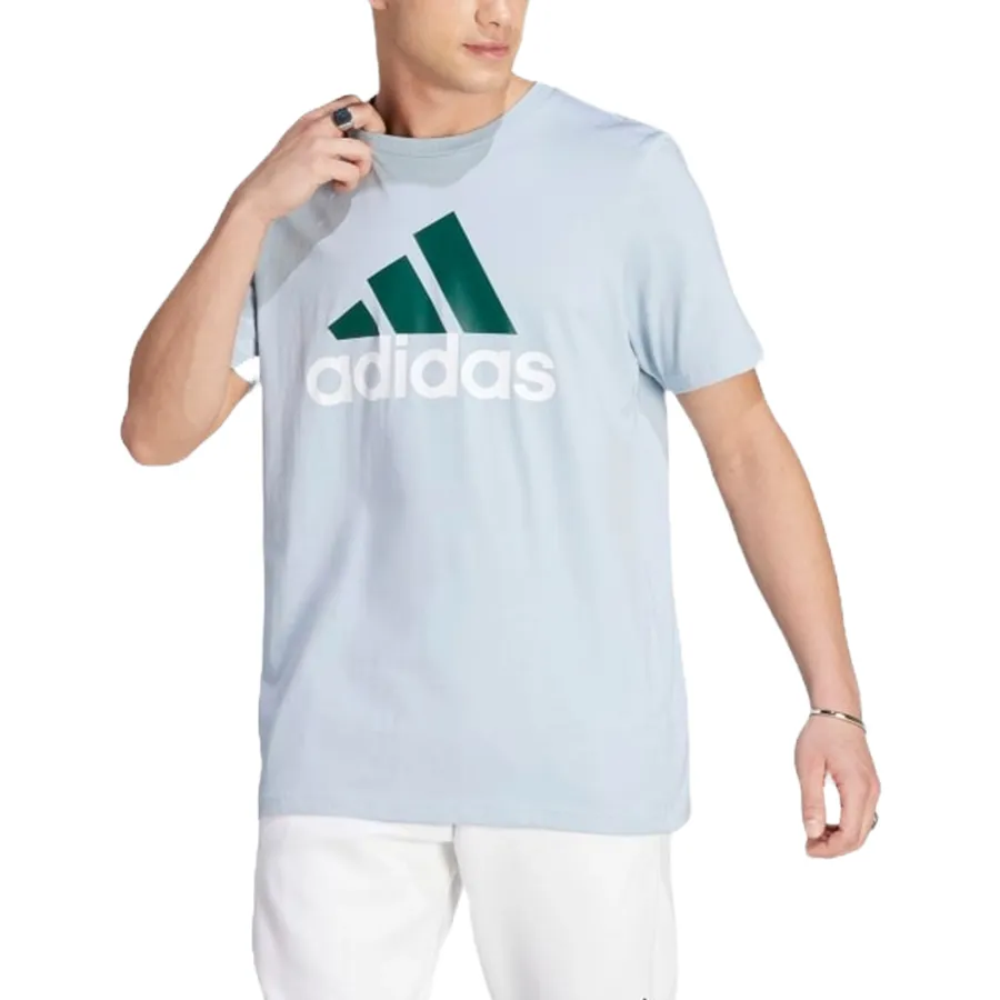 Thời trang Adidas Xanh dương - Áo Phông Nam Adidas Tshirt Essentials Single Jersey IJ8576 Màu Xanh Dương Size L - Vua Hàng Hiệu