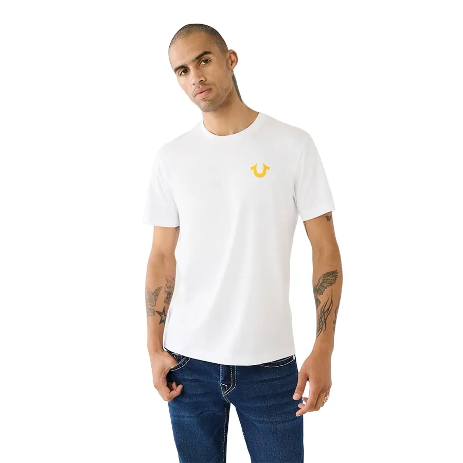 True Religion - Áo Thun Nam True Religion Logo Tshirt 107810 - TB01 Màu Trắng Size S - Vua Hàng Hiệu