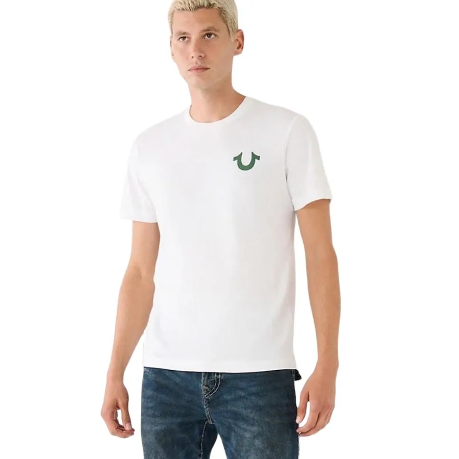 True Religion - Áo Thun Nam True Religion Logo Xanh Lá Tshirt 107996 - TB01 Màu Trắng Size XS - Vua Hàng Hiệu