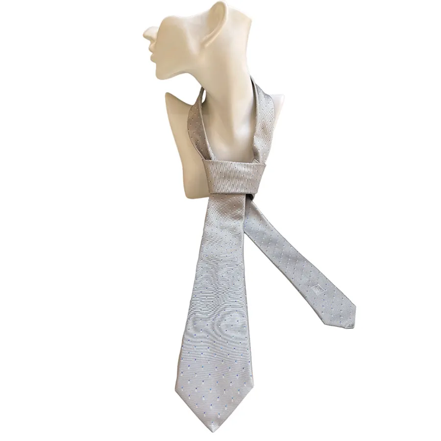 Thời trang Cà vạt - Cà Vạt Nam Louis Vuitton LV Họa Tiết Tie Màu Xám - Vua Hàng Hiệu