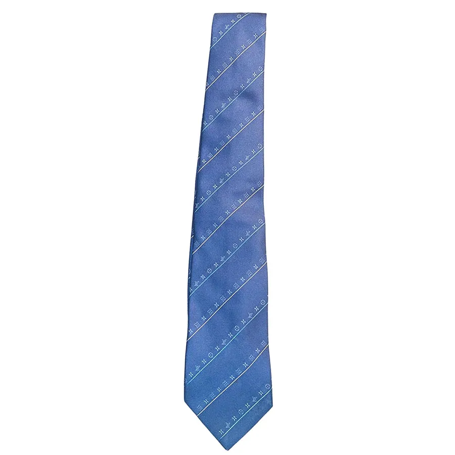 Thời trang Cà vạt - Cà Vạt Nam Louis Vuitton LV Logo Tie Màu Xanh - Vua Hàng Hiệu